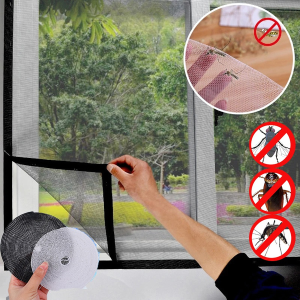 Window Fly Screen Indoor Curtain Summer Tulle Invisible Mosquito ...