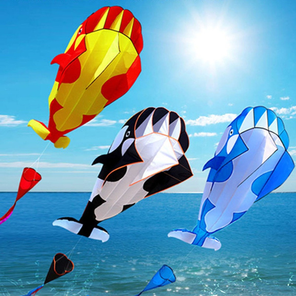 Large Soft Kite Dolphin Kite Creative Soft Body Kite Line Killer Whale ...