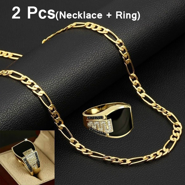 Men's luxury gold on sale necklace