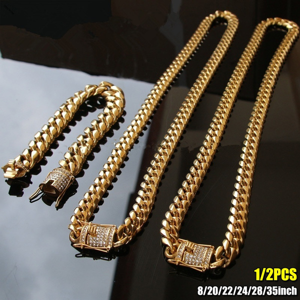 24k gold cuban 2024 link chain