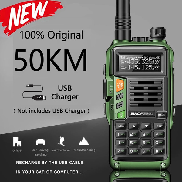 Baofeng Uv S9 Plus Powerful Handheld Transceiver With Uhf Vhf Dual Band Long Range Walkie Talkie