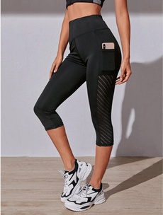 Pocket, Workout & Yoga, capri leggings, high waist