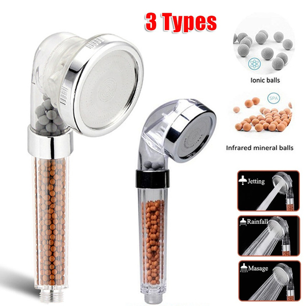 3 Modes Bath Shower Adjustable Jetting Shower Head High Pressure Saving