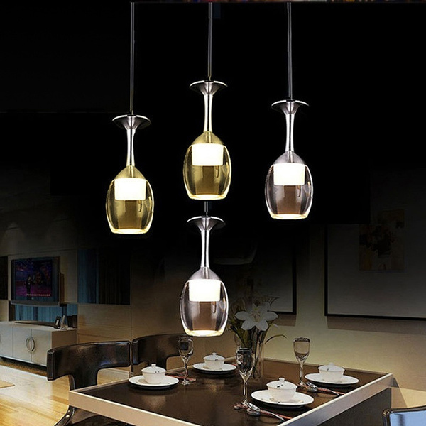 Modern LED Wine Glass Ceiling Light Pendant Lamp Lighting Chandelier
