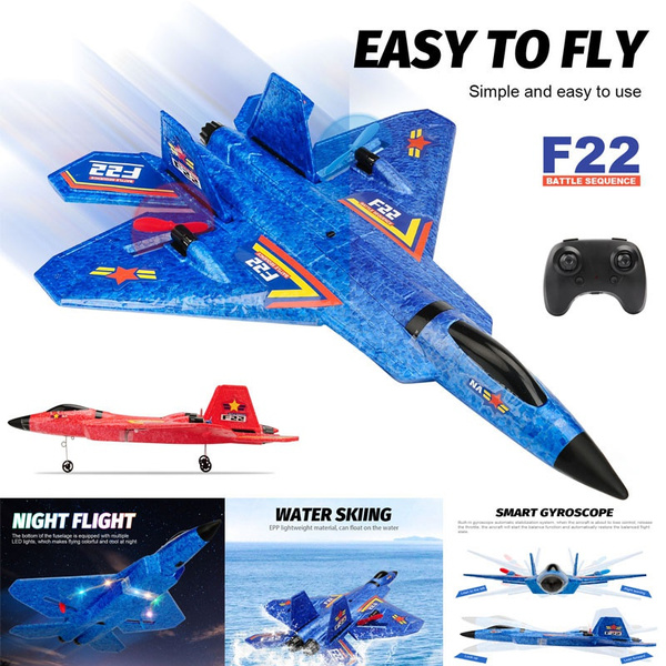 F22 Rc Plane Airplane 2.4G Remote Control Aircraft Glider Radio Control ...