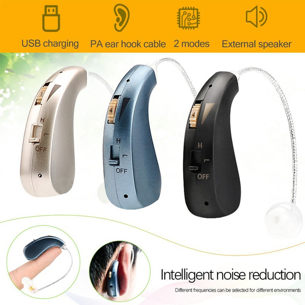 Rechargeable Digital Rechargeable Hearing Amplifier for Seniors,Mini ...