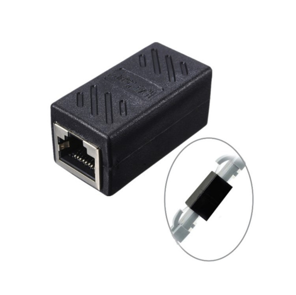 New RJ45 Splitter Adapter Female Port LAN Ethernet Convertor Connecter ...