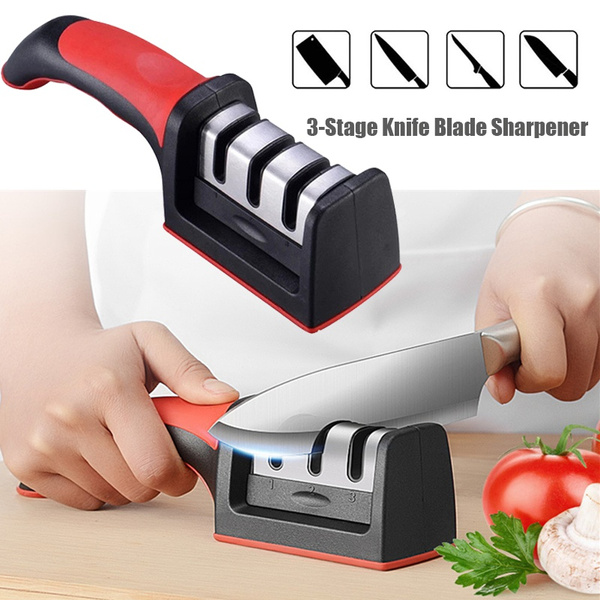 1 Pcs 3-in-1 Metal Knife Sharpener Stainless Steel Knife Scissor ...