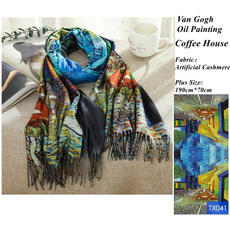 Coffee, women scarf, Cashmere Scarf, house