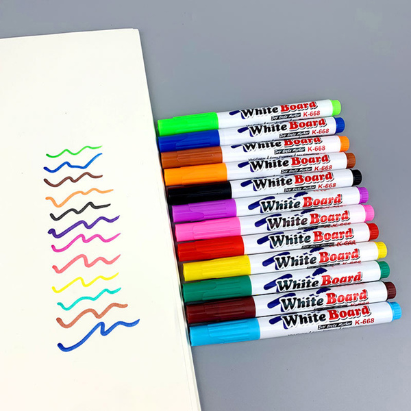 12 Pcs Colorful Liquid Chalk Markers Erasable Whiteboard Markers for