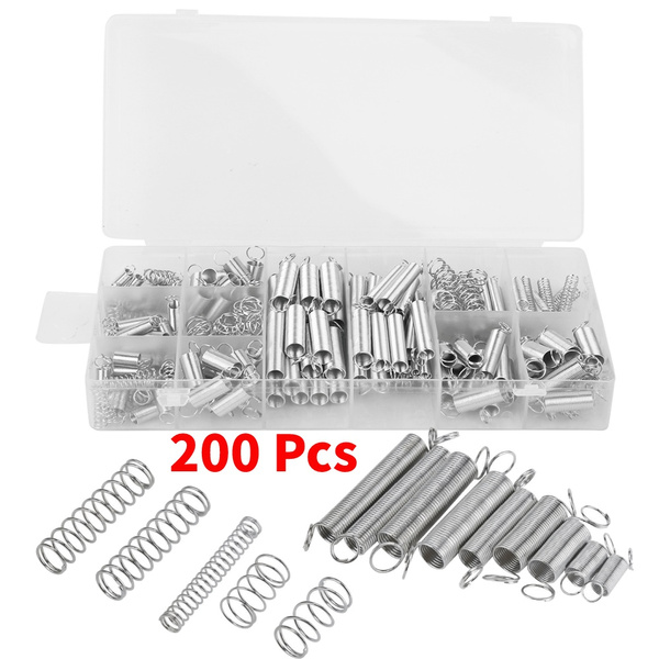 200 Pcs Extension Springs Compression Springs Tension Spring Assortment