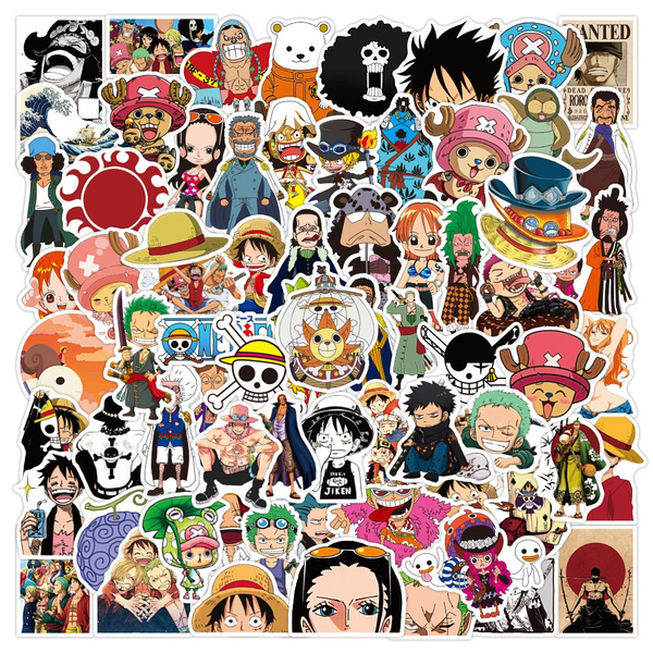 10/25/50/100pcs Anime One Piece stickers Tony Tony Chopper Roronoa Zoro ...