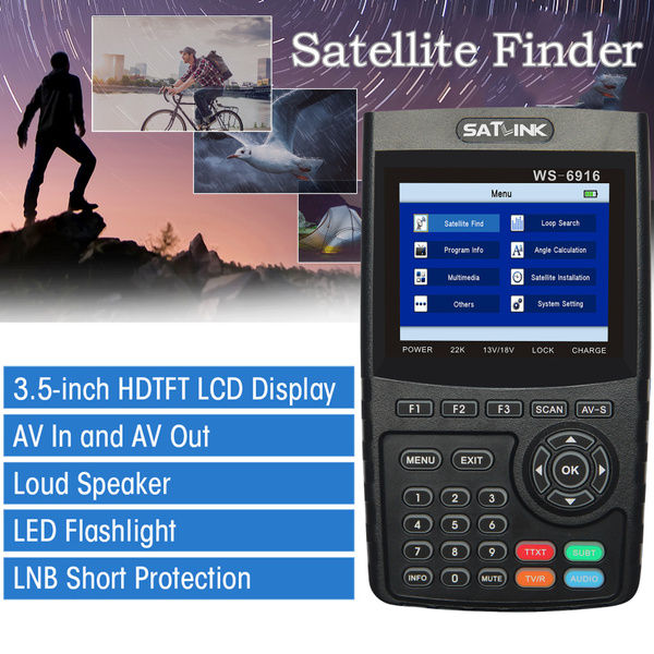 WS6916 Digital Satellite Finder Meter HD Digital Satellite TV Finder