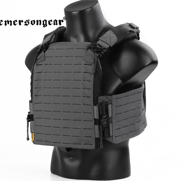 EMERSONGEAR Tactical Vest Lasercut Plate Carrier Vest Airsoft Shooting ...