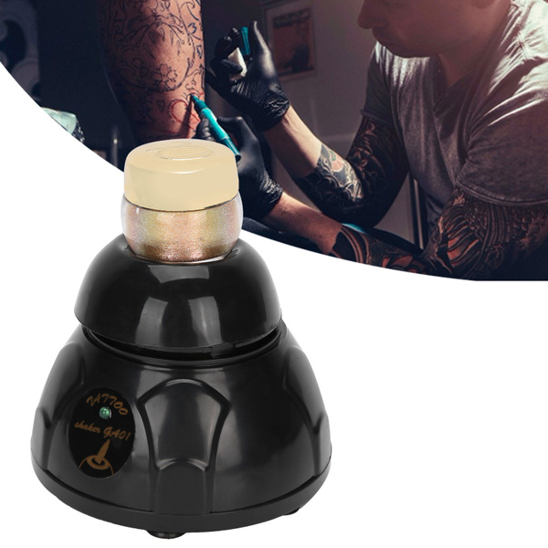 Tattoo Solid Ink Mixer – Elektrischer Farbmixer Mit 5 Rührstäbchen, Batteriebetrieben