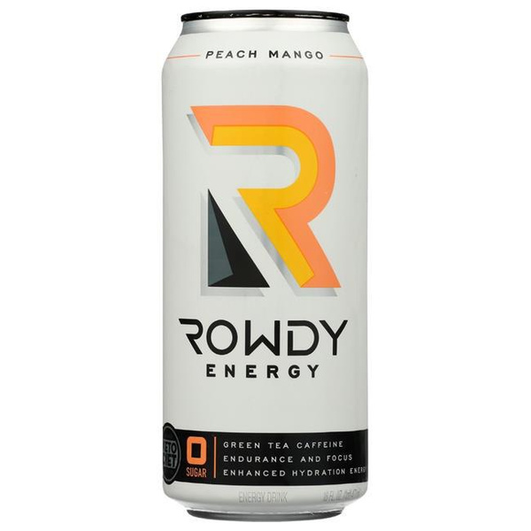 Rowdy Energy KHRM00366805 16 fl oz Peach & Mango Energy Drink | Wish