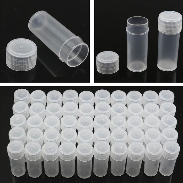 10 20 50pcs Empty Plastic Bottle Liquid Container Storage 5ml With 10 20 50pcs Empty Plastic Bottle Liquid Container Storage 5ml With