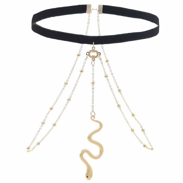 Gold Snake Metal Leg Chain Thigh Chain For Women Egyptian Snake Thigh