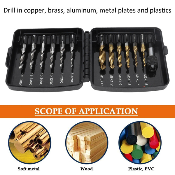 Combined Tap Drill -Combined Tap Drill Bit Set HSS Ti Plated US System ...