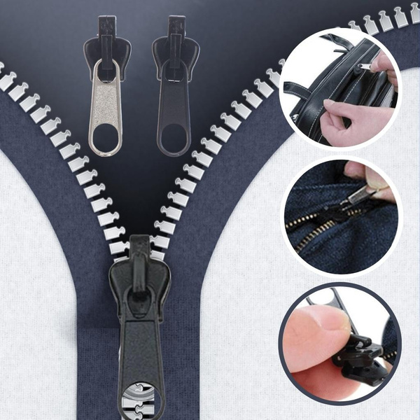Instant Zipper Fix Set of 6PCS, Fixing Sleeping Bag Wetsuit Tent