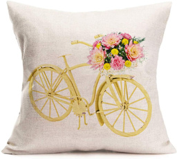 Bicycle, Home Decor, Colorful, Yellow
