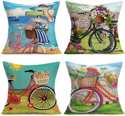 Beautiful, Summer, Bicycle, Home Decor