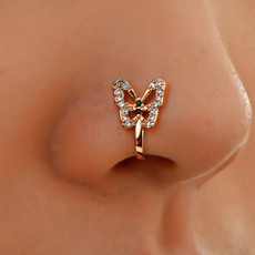 butterfly, DIAMOND, Jewelry, septumring