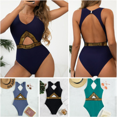 Moda femenina, Moda, sexyonepiecebeachswimsuit, cutout one piece swimsuit