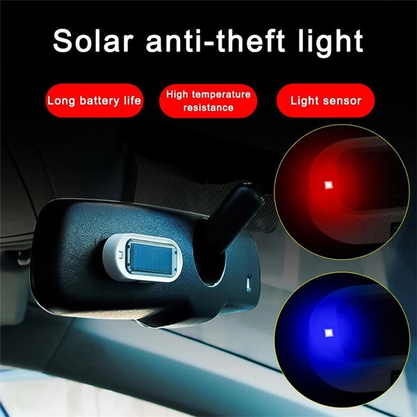 AntiTheft Dashboard Car Solar Powered Blinking Flash Light Security
