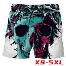 Summer, Trousers & Shorts, Beach Shorts, skull