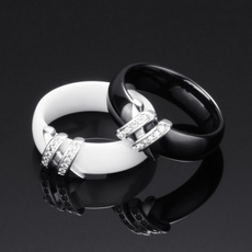 Jewelry, ceramicring, crystal ring, wedding ring