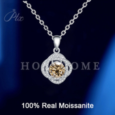 925 sterling silver necklace, engagementgift, DIAMOND, Jewelry