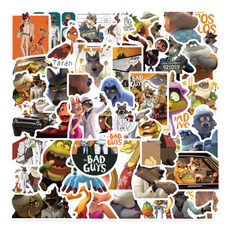 Skate, Stickers, funnycartoonmoviethebadguyssticker, Tech & Gadgets