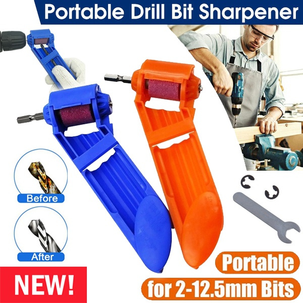 New Drill Bit Sharpener 2-12.5mm Portable Drill Bit Sharpener Corundum ...