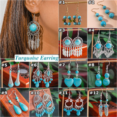 ethnicearring, Women, Turquoise, Dangle Earring
