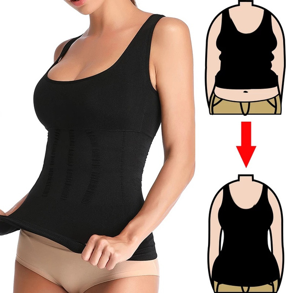 Women's Shapewear Tank Tops Compression Shirt Camisole Shaper with Built In  Bra Tummy Control Undershirt Body Shaper Underwear