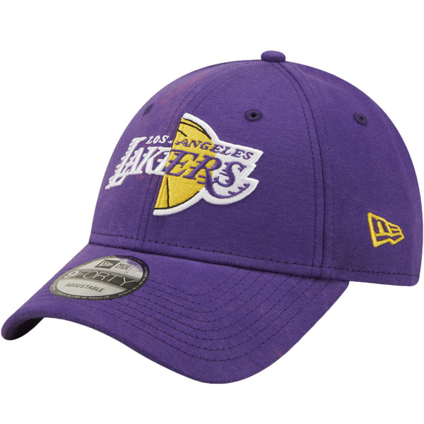 New Era Mens LA Lakers NBA Split Logo Baseball Cap Hat - Purple | Wish