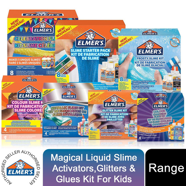 Elmer’s Slime Kit For Kids with Magical Liquid Slime Activators ...