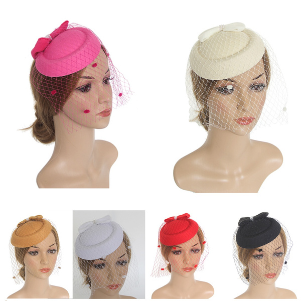 Fascinator Hat Cocktail Church Weddings Hair Bridal Hats Ladies Day