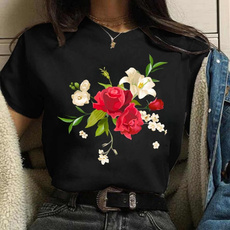 Fashion, Romantic, womens shirt, Rose
