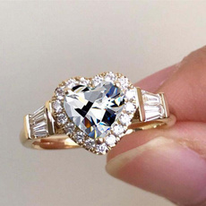 Heart, Engagement, Princess, wedding ring