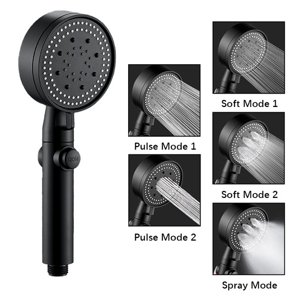 High Pressure Water Saving Shower Head Hand-held Pressurized Massage ...