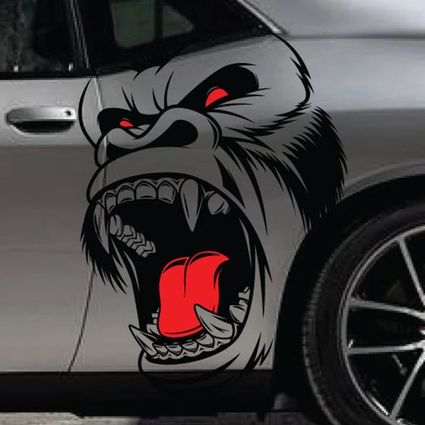 Gorilla King Kong Design Car Stickers Tuning SUV Automotive