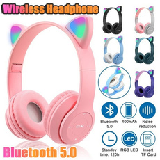 led, Headset, headphonesbluetooth, Earphone