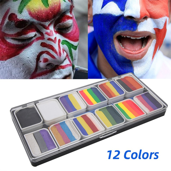 Professional Face Paint Oil For Adult 12 Colors Body Art Fancy