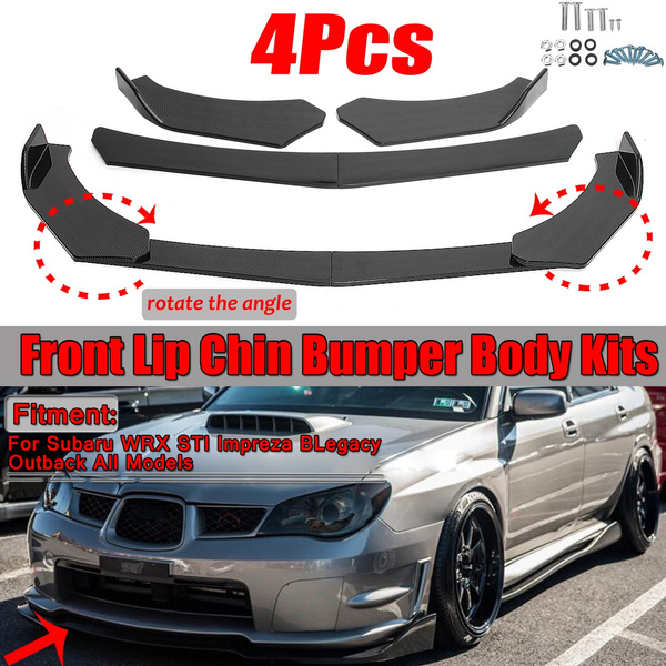 Universal Front Lip Chin Bumper Body Kits Carbon Front Bumper Lip Chin ...