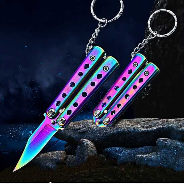 NEW Sharp Butterfly knife CSGO Balisong Trainer Lover Stainless Steel Practice Training