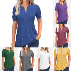 blouse, Summer, Fashion, buttontop