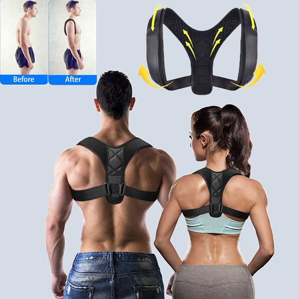 Posture Corrector-Back Brace for Men and Women- Fully Adjustable  Straightener for Mid, Upper Spine Support- Neck, Shoulder, Clavicle and Back  Pain Relief-Breathable 