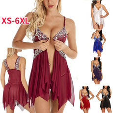 women's pajamas, Plus Size, Lace, asymmetric